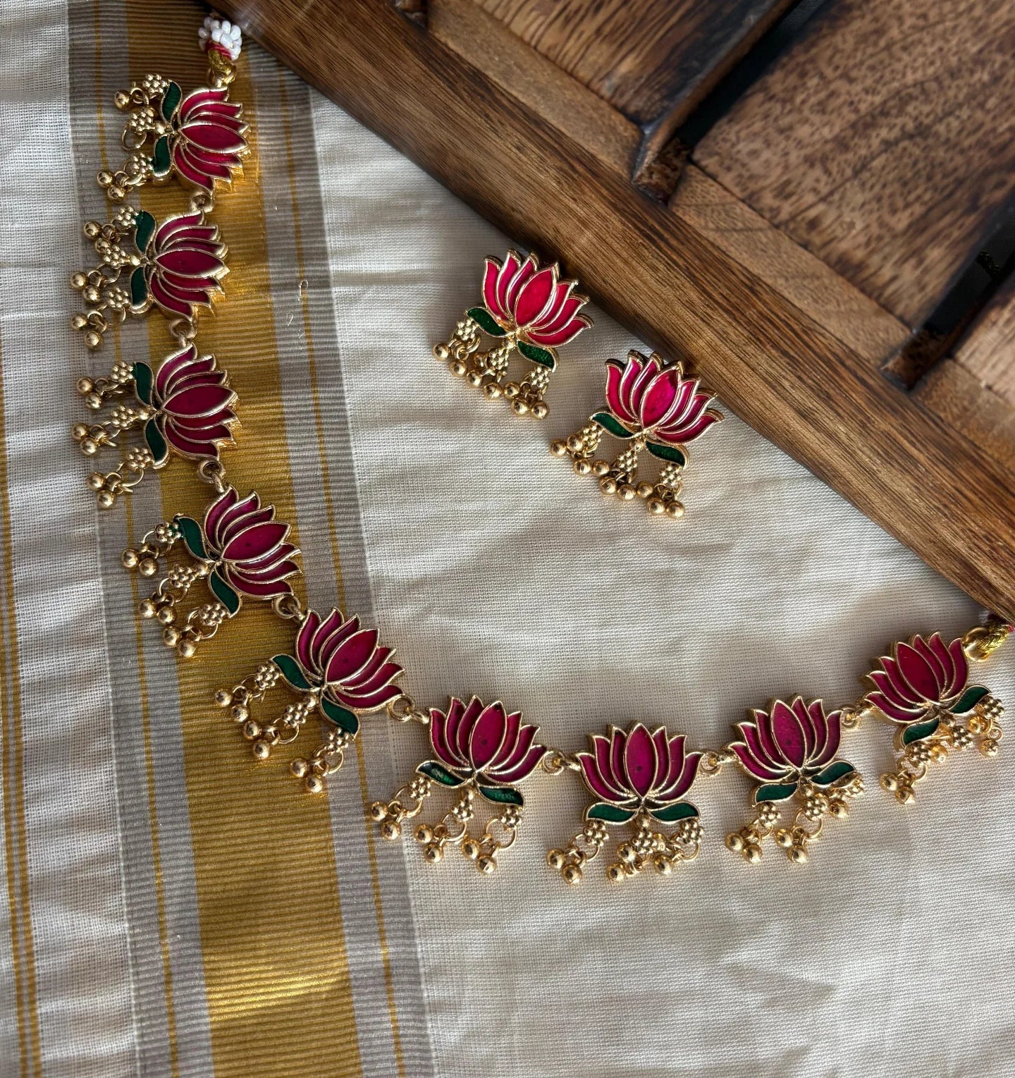 Beads with lotus