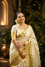 Fire Embroidery Cotton Saree