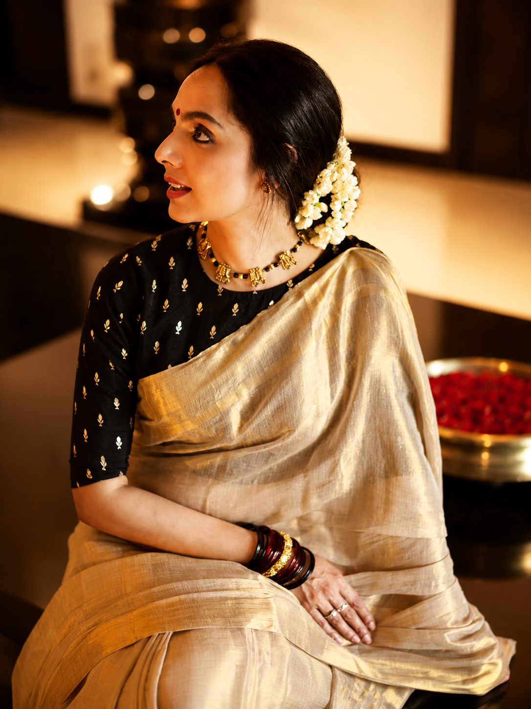 Premium Luxury Linen Tissue Saree
