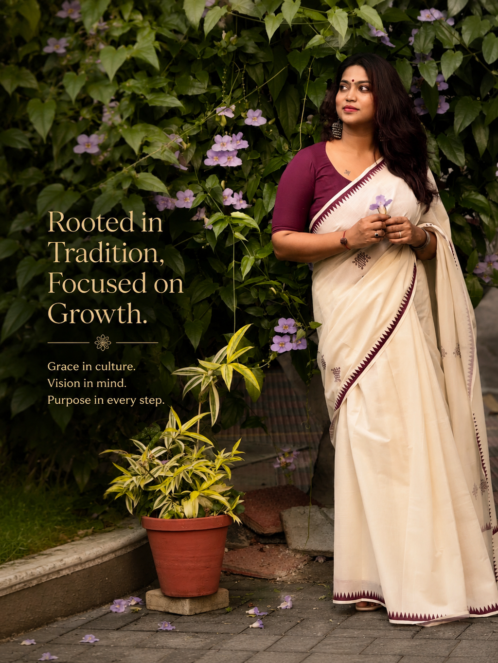 KOLAM™ Pure Cotton Printed Saree ✨