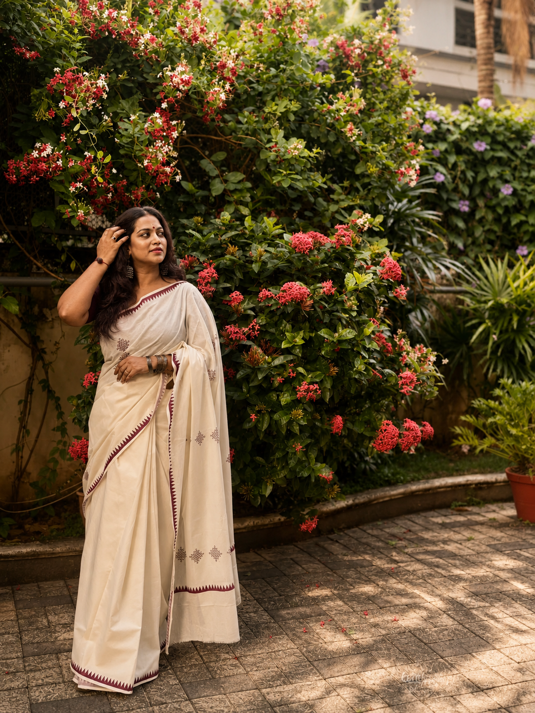 KOLAM™ Pure Cotton Printed Saree ✨