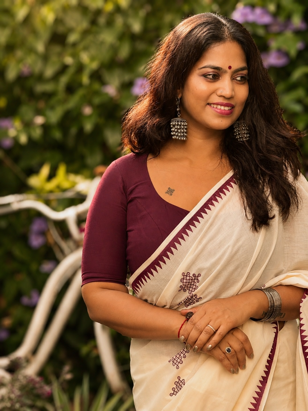 KOLAM™ Pure Cotton Printed Saree ✨
