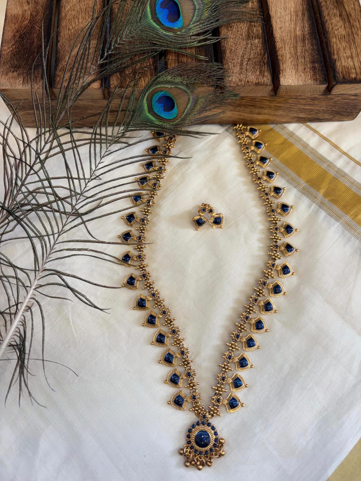 Long palakka neck set