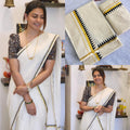 Premium Temple Design Cotton Set Mundu 2.80