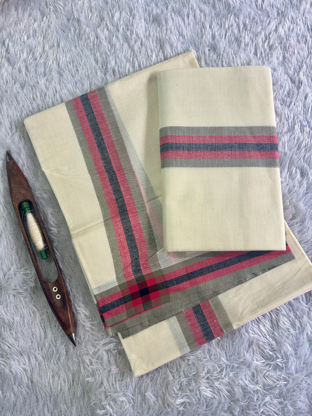 Fancy Mulloth Cotton Set Mundu 2.80
