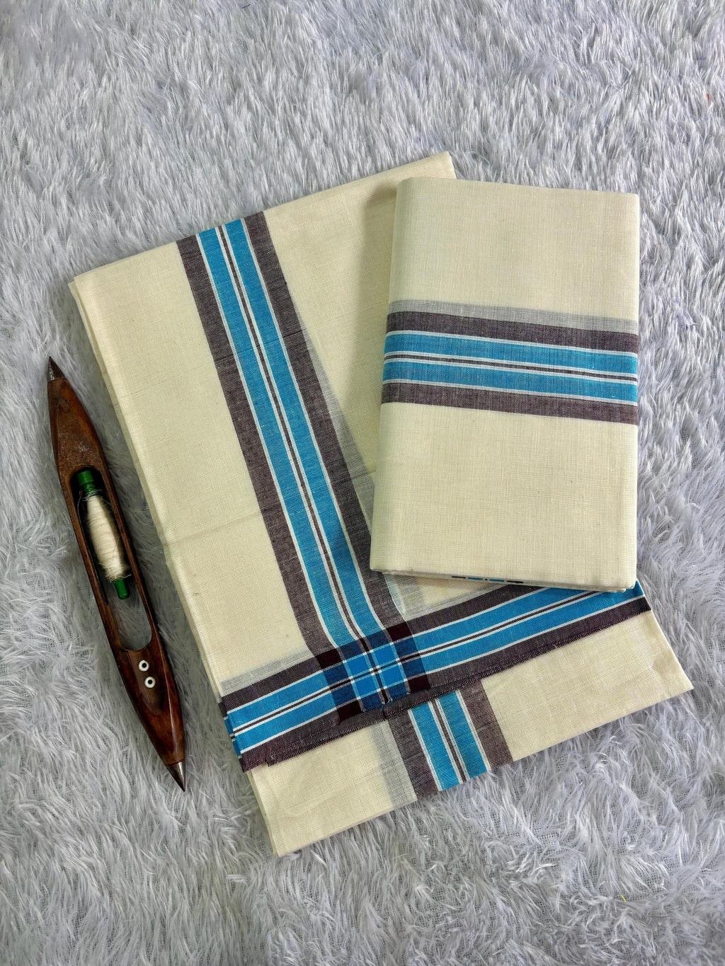Fancy Mulloth Cotton Set Mundu 2.80
