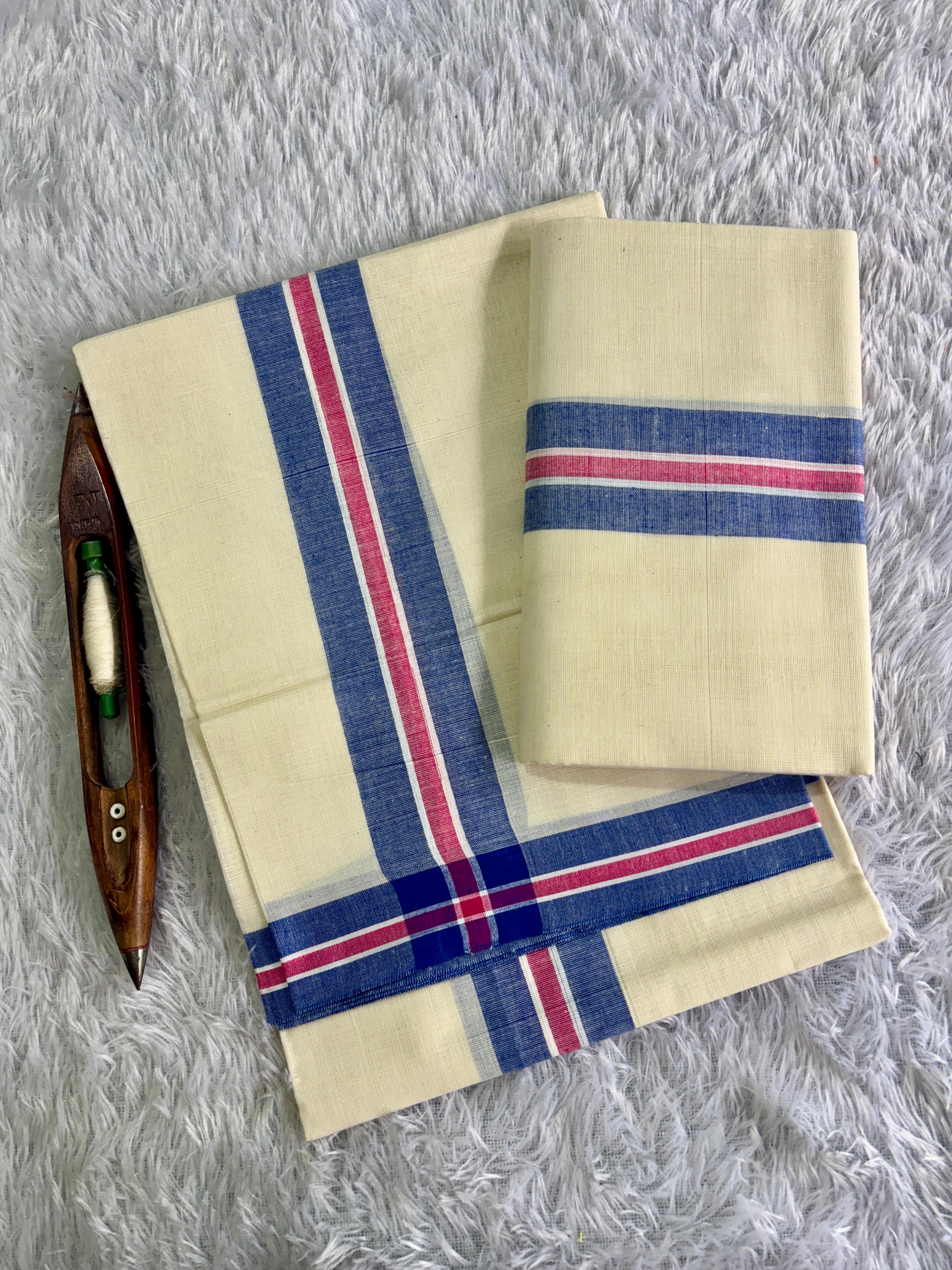 Fancy Mulloth Cotton Set Mundu 2.80
