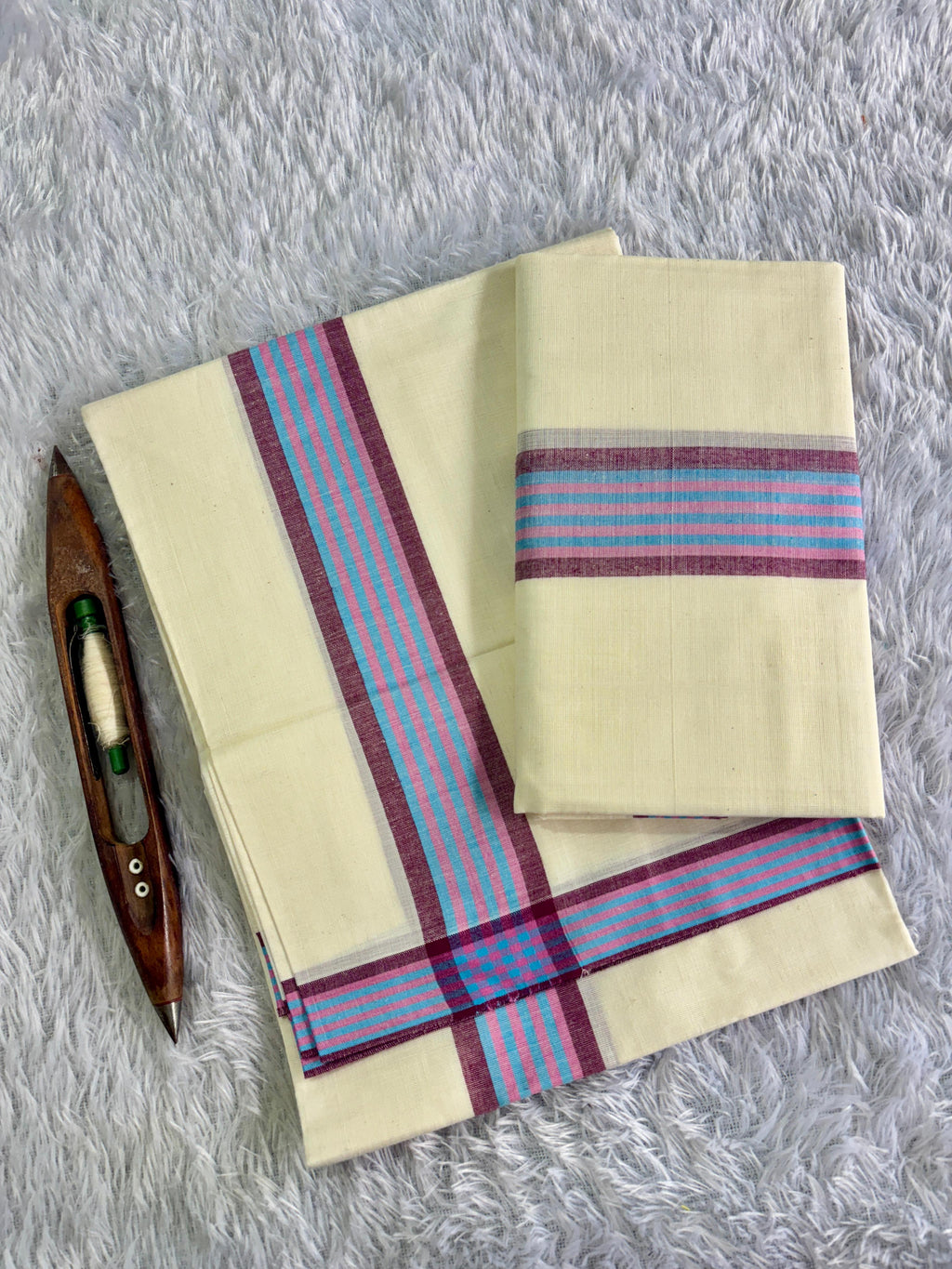 Fancy Mulloth Cotton Set Mundu 2.80