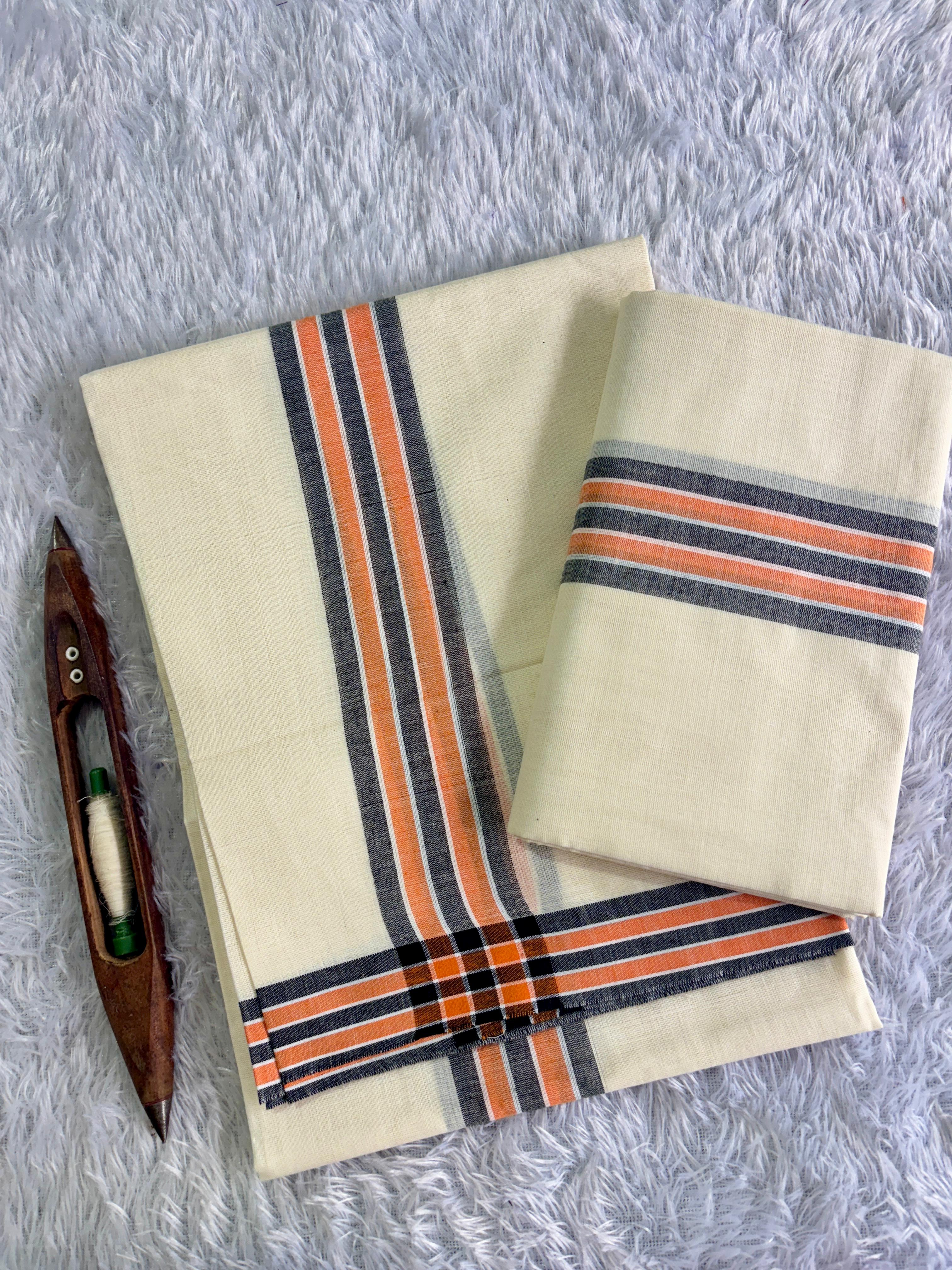 Fancy Mulloth Cotton Set Mundu 2.80