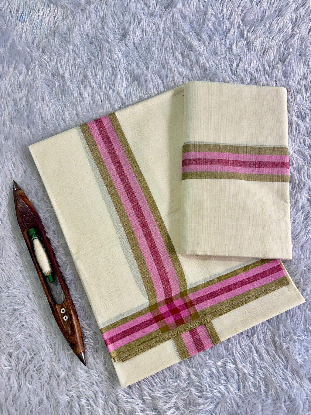 Fancy Mulloth Cotton Set Mundu 2.80