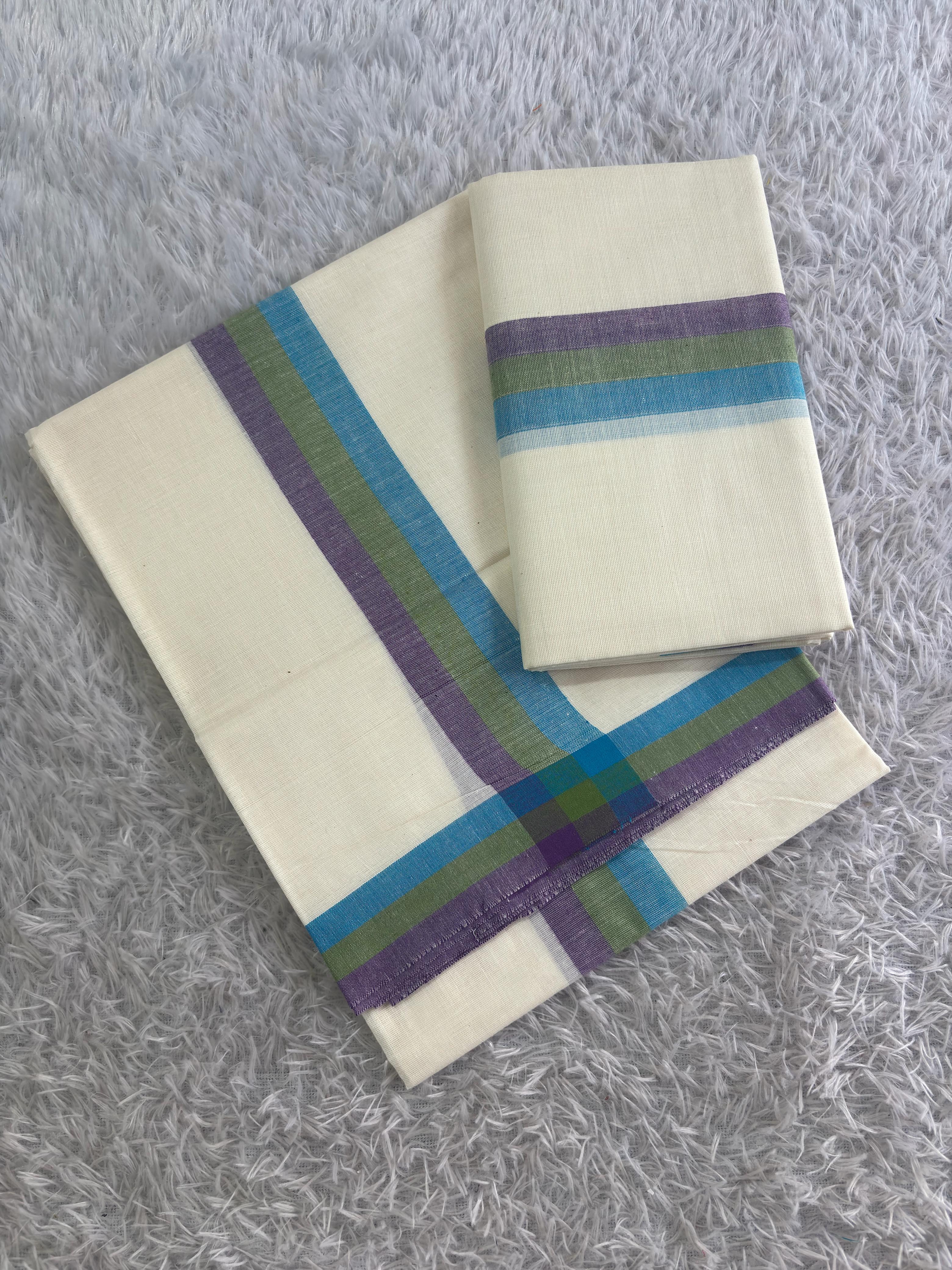 Fancy Mulloth Cotton Set Mundu 2.80