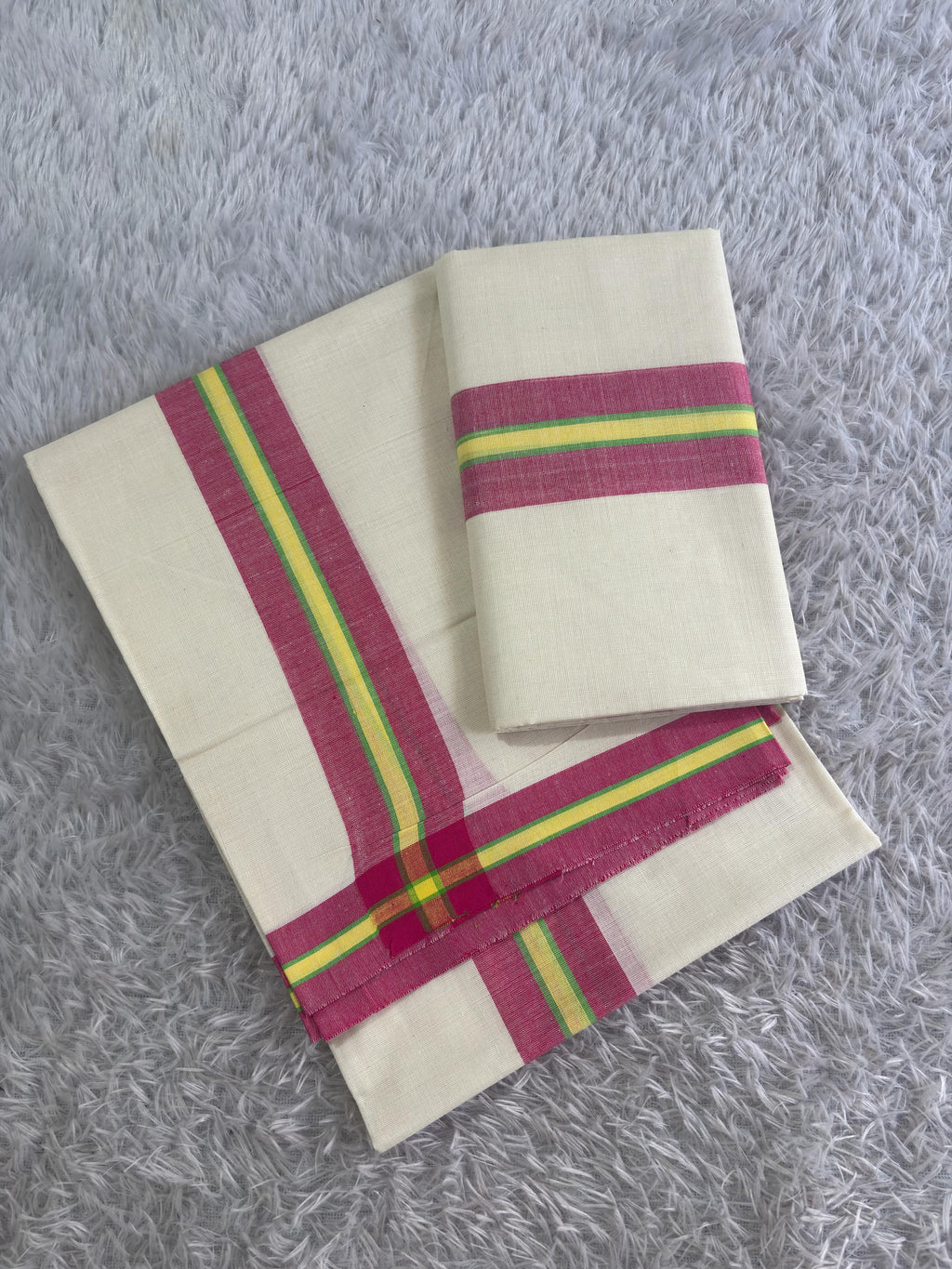 Fancy Mulloth Cotton Set Mundu 2.80