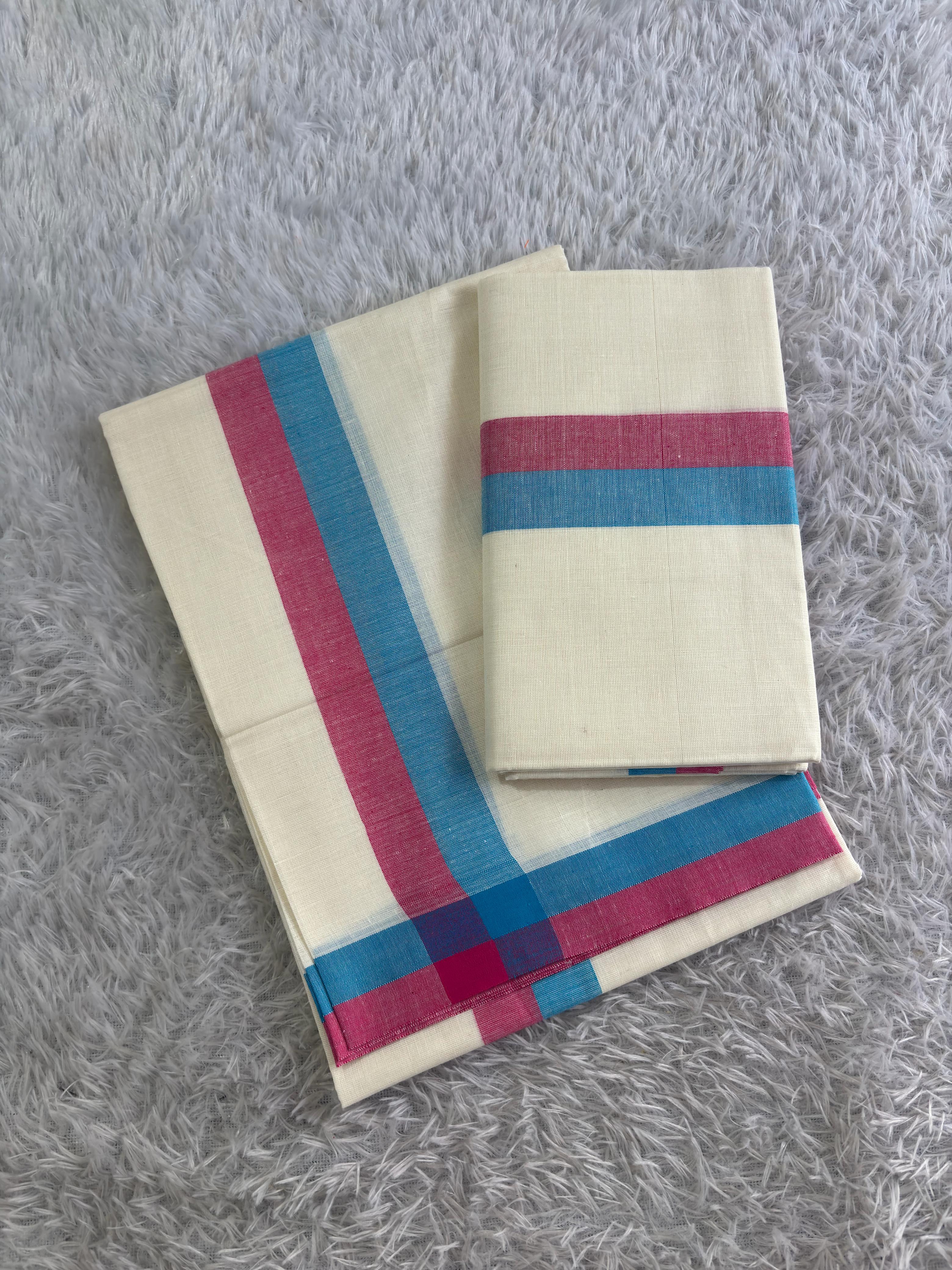 Fancy Mulloth Cotton Set Mundu 2.80