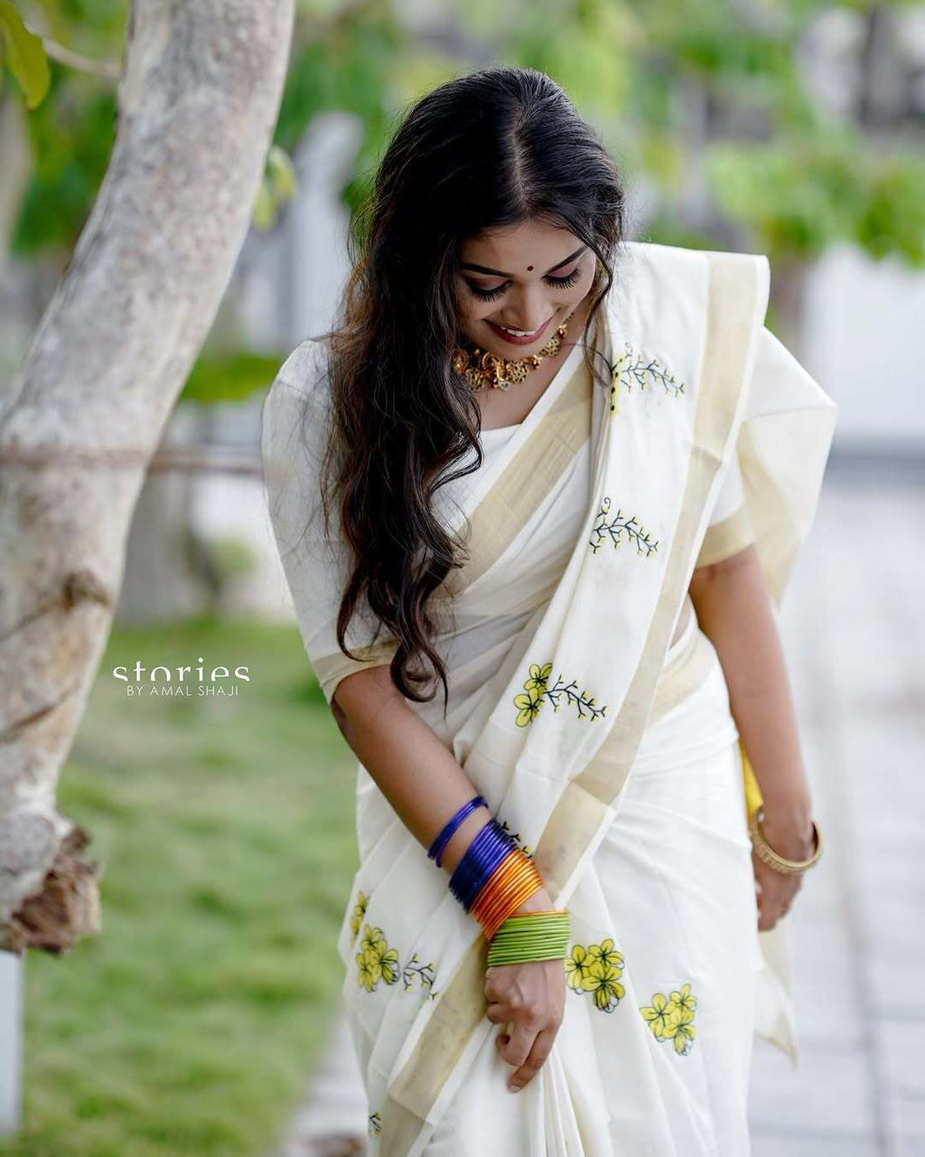 Kannikonna Embro Cotton Saree