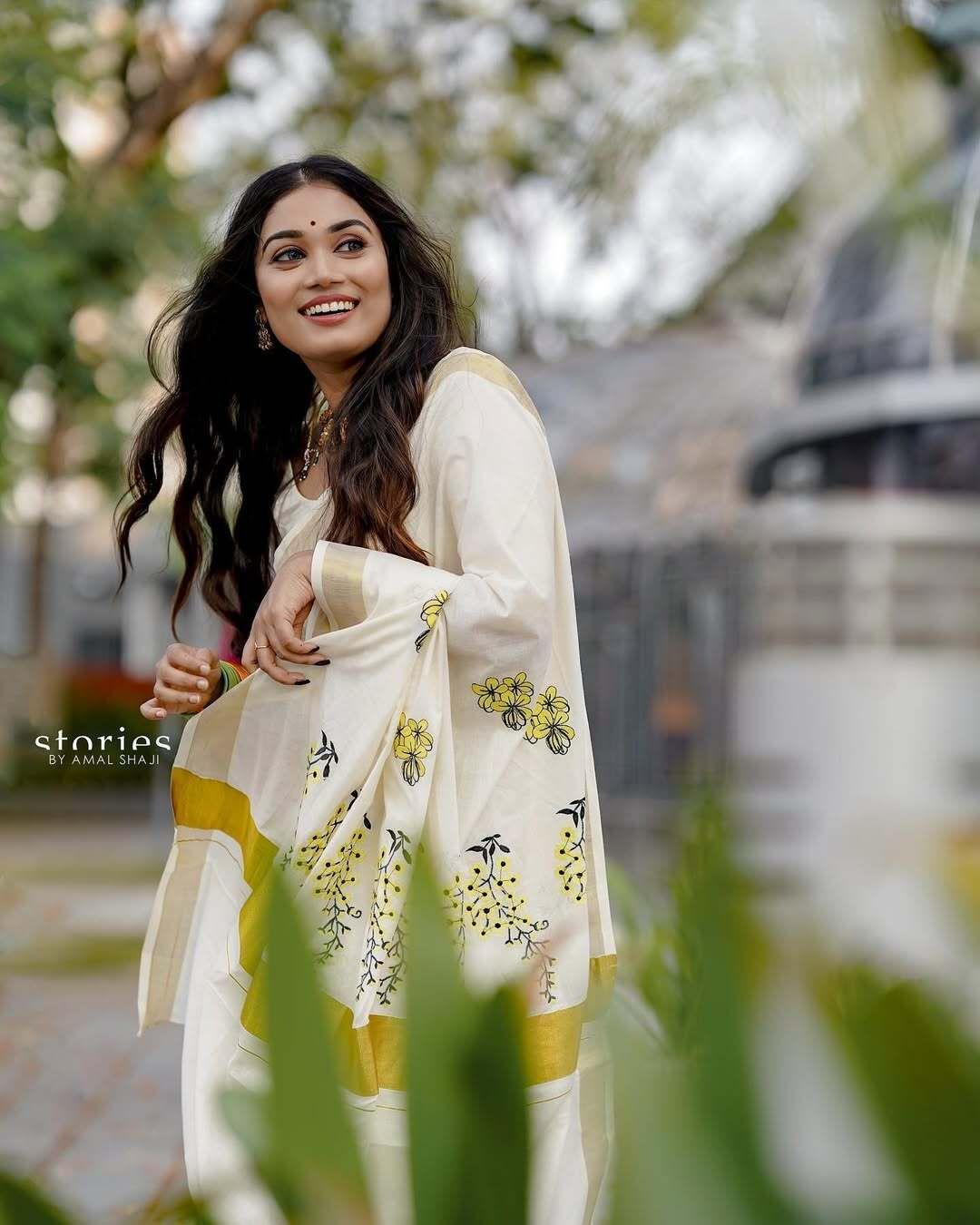 Kannikonna Embro Cotton Saree