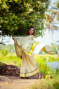 Raja Chithra - Tajore Paintings Digital Printed Tissue saree