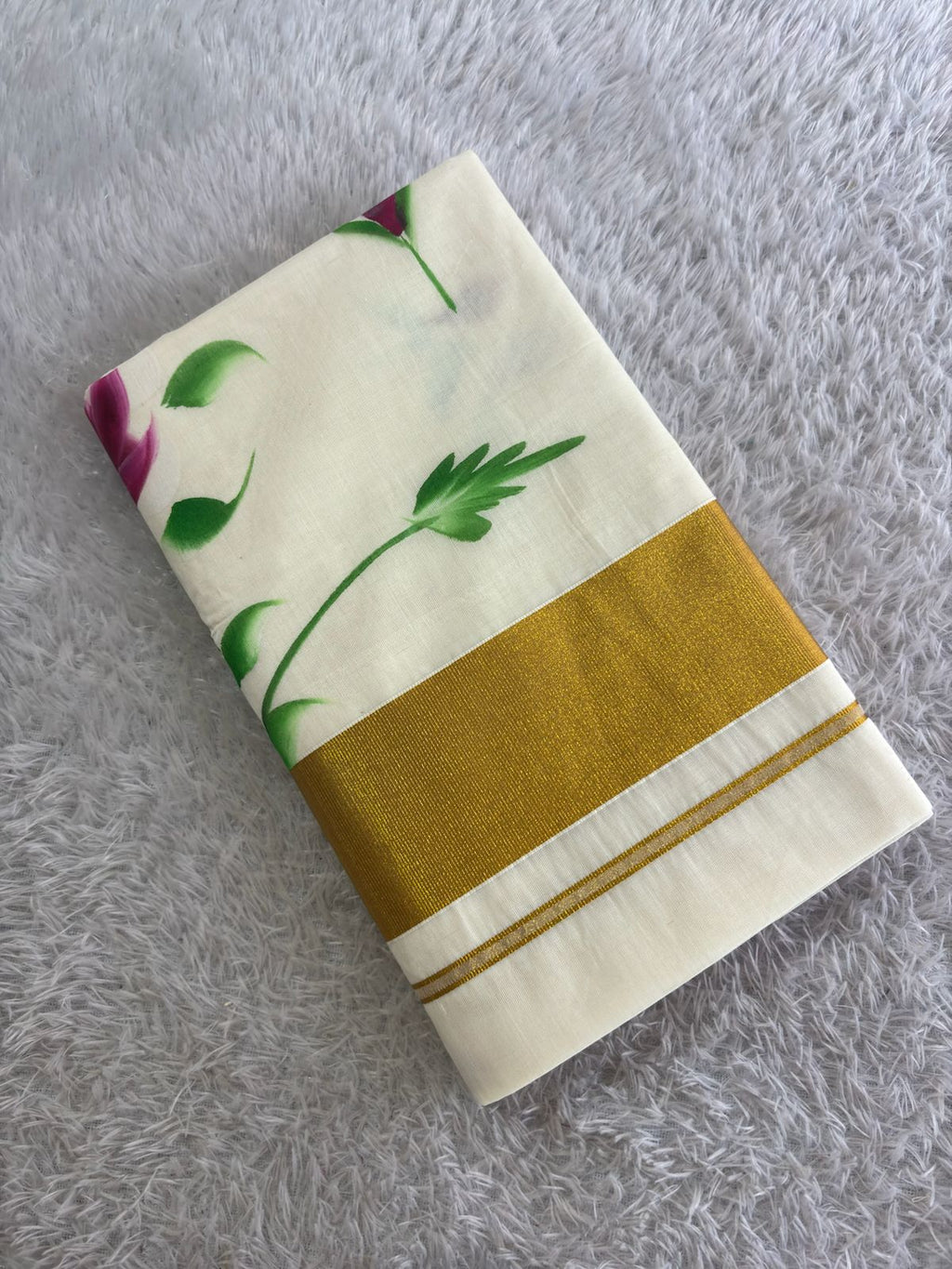 Malisha Brush Painted Cotton Saree