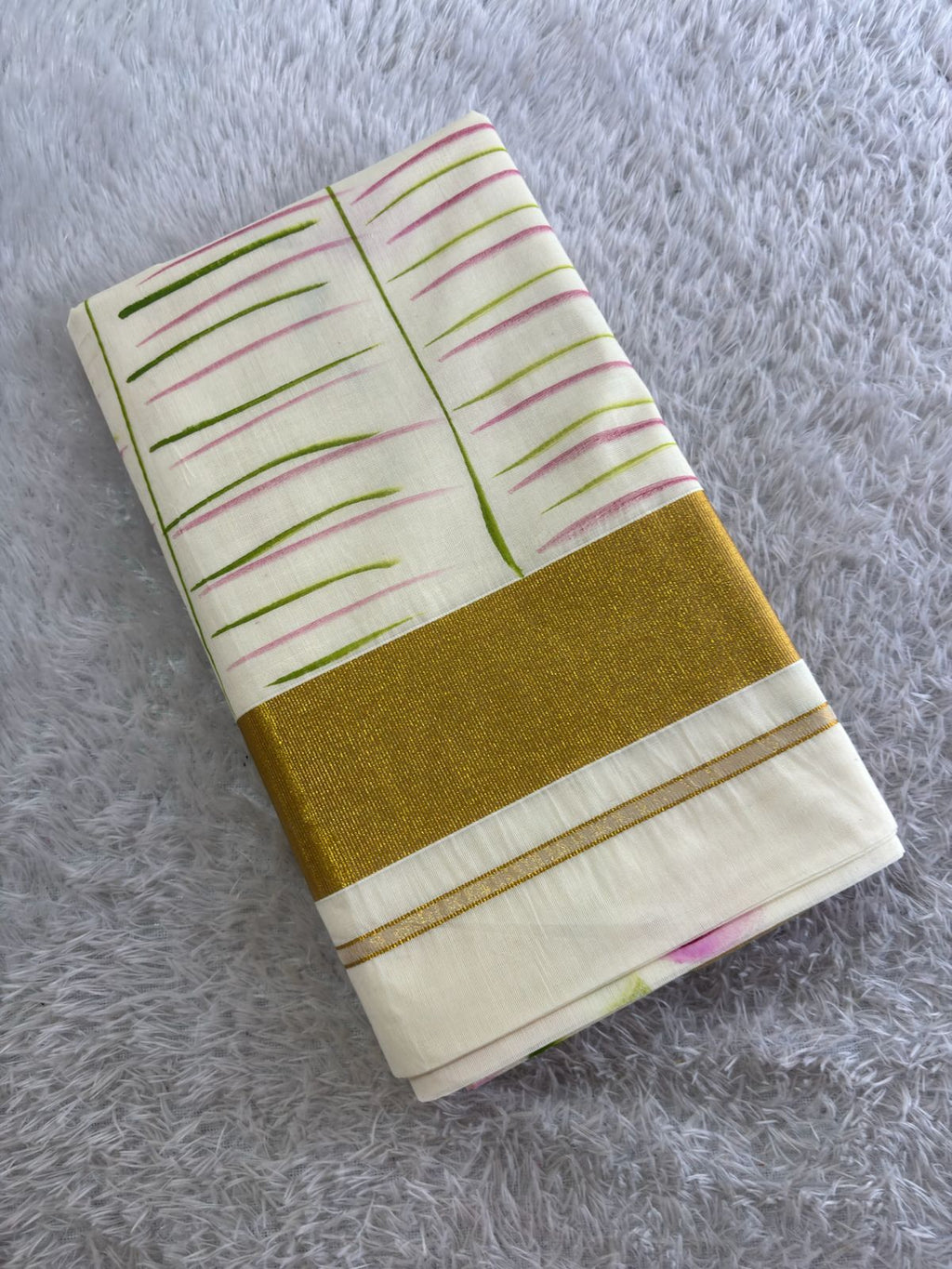 Malisha Brush Painted Cotton Saree