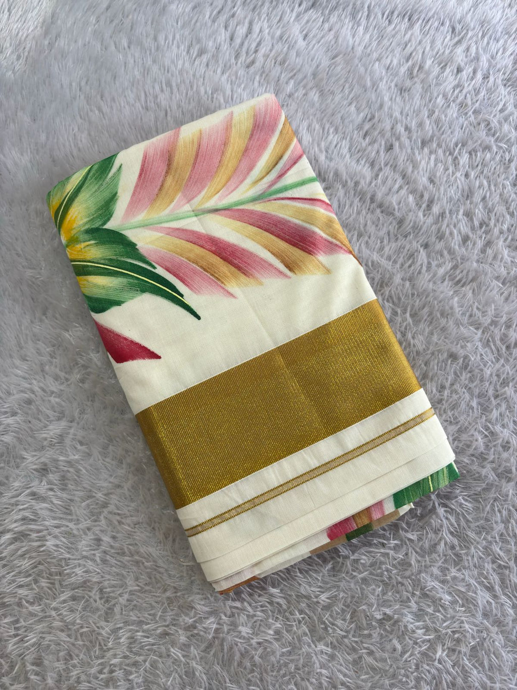 Malisha Brush Painted Cotton Saree
