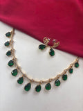 Green stones necklace