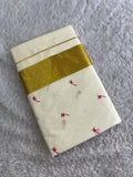 Small Techipoo Embroidered Cotton Saree
