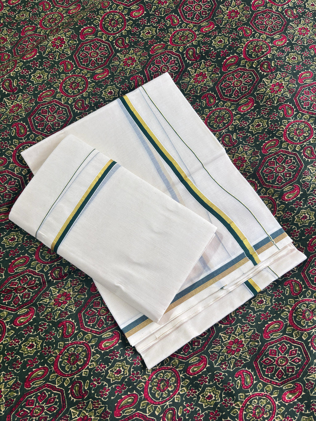 Pulyilakara Kasavu Set Mundu (2.80m)