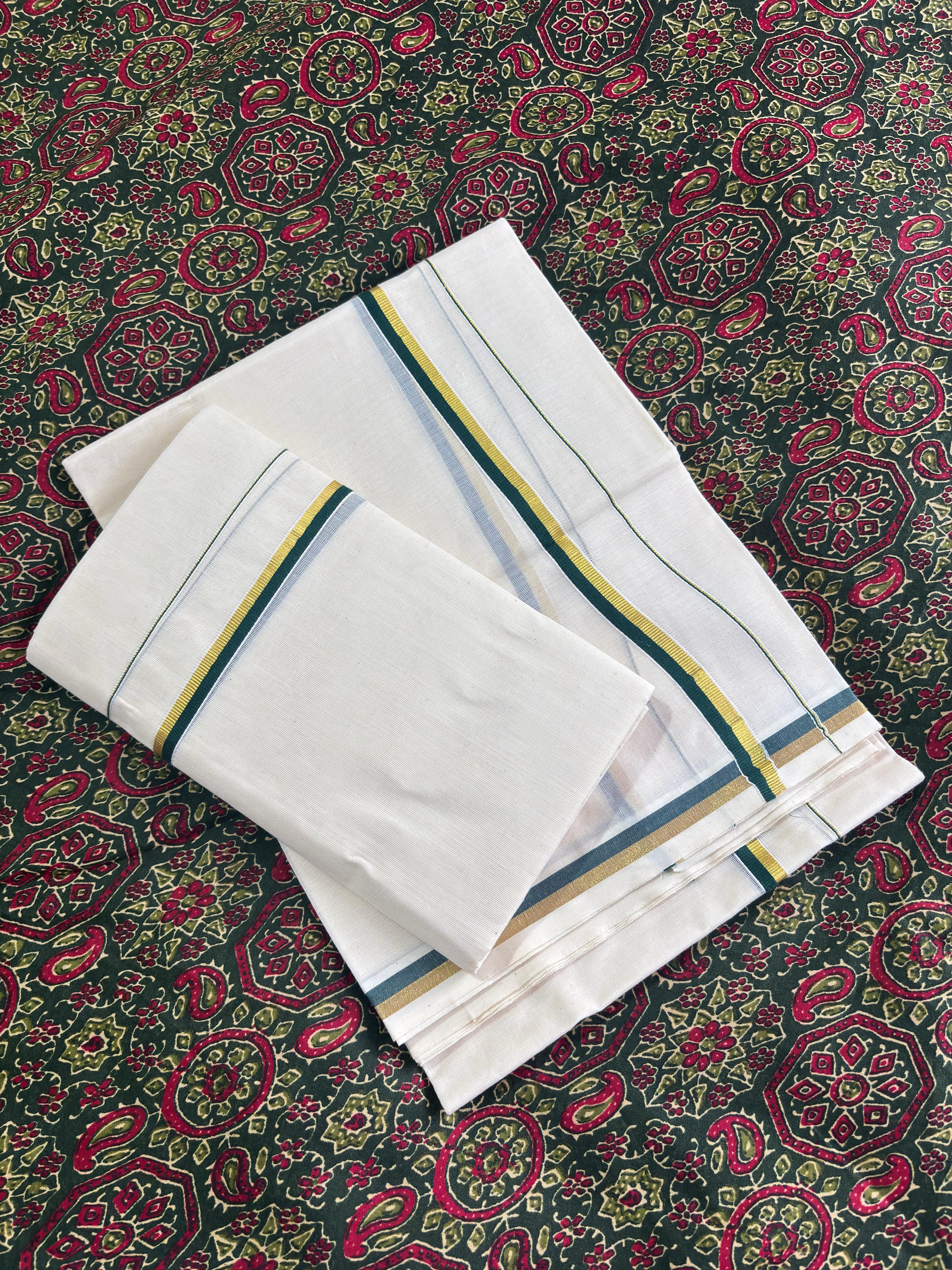 Pulyilakara Kasavu Set Mundu (2.80m)