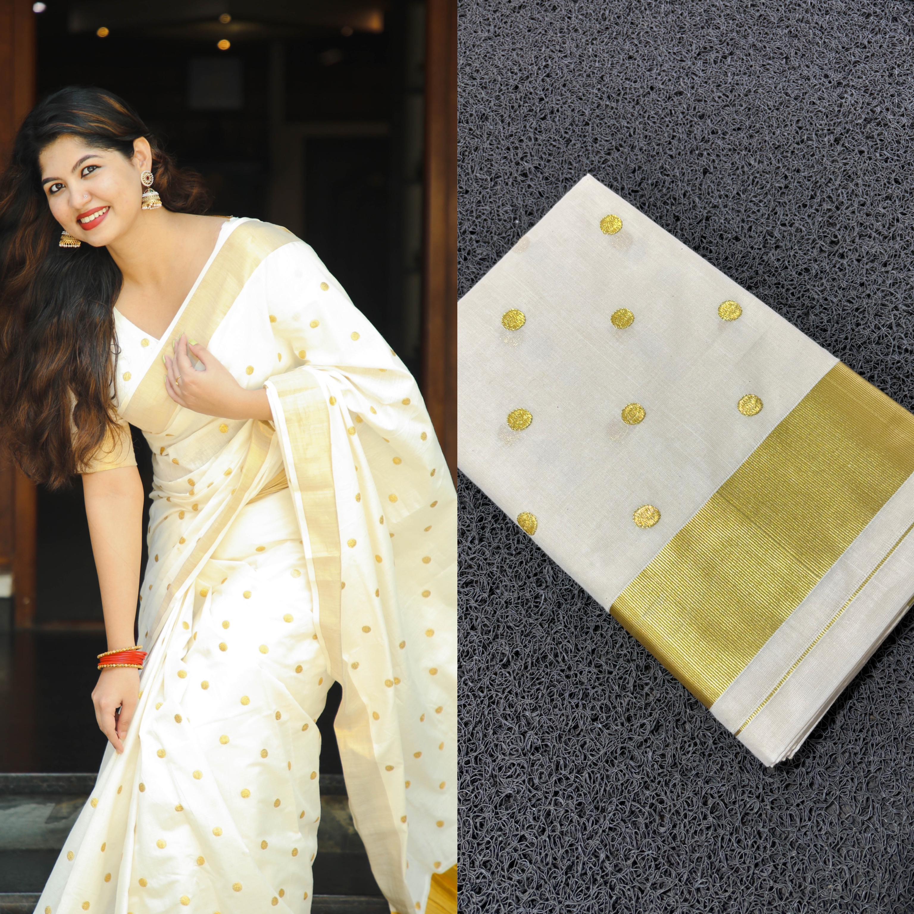 Small polka saree