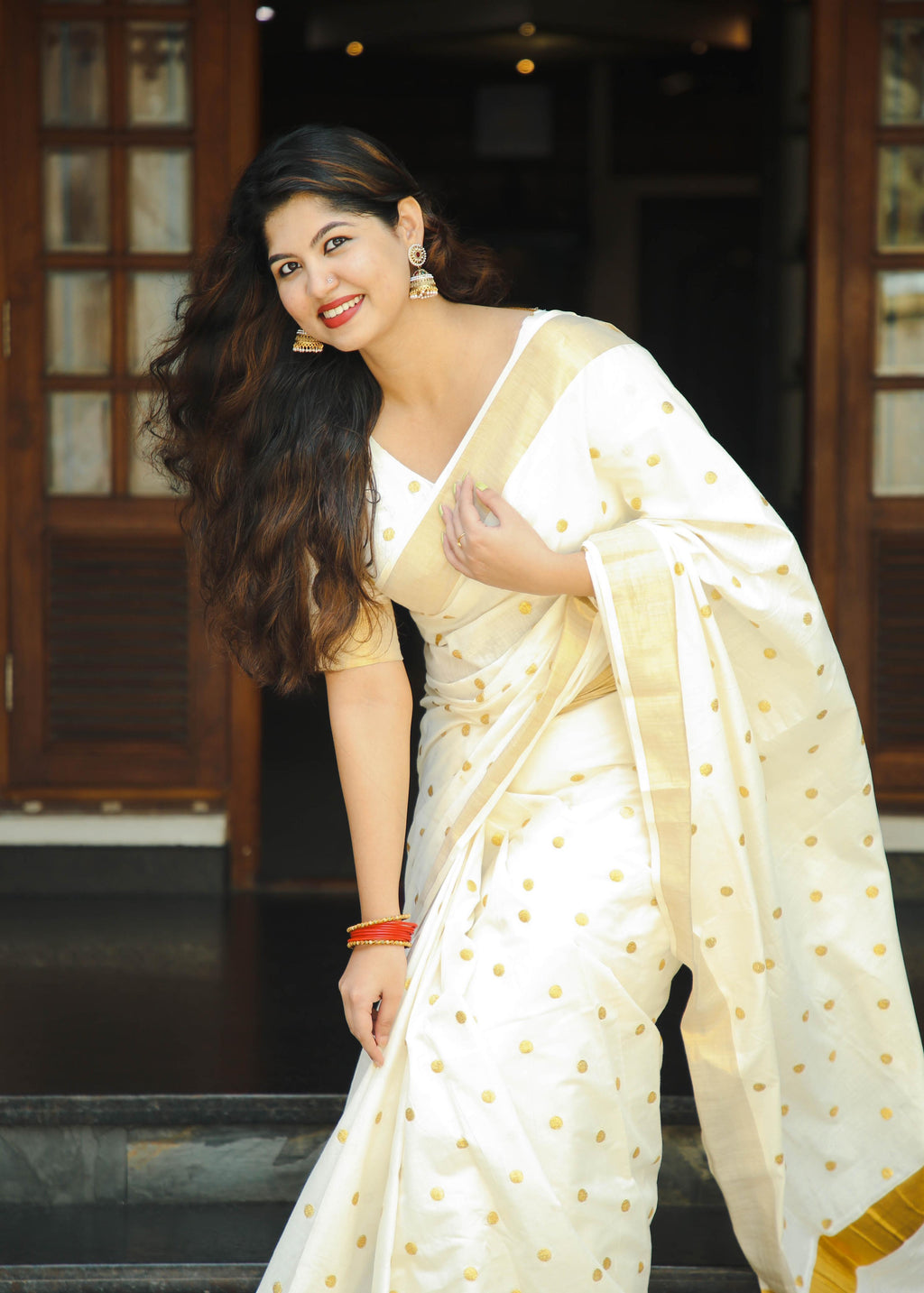 Small polka saree