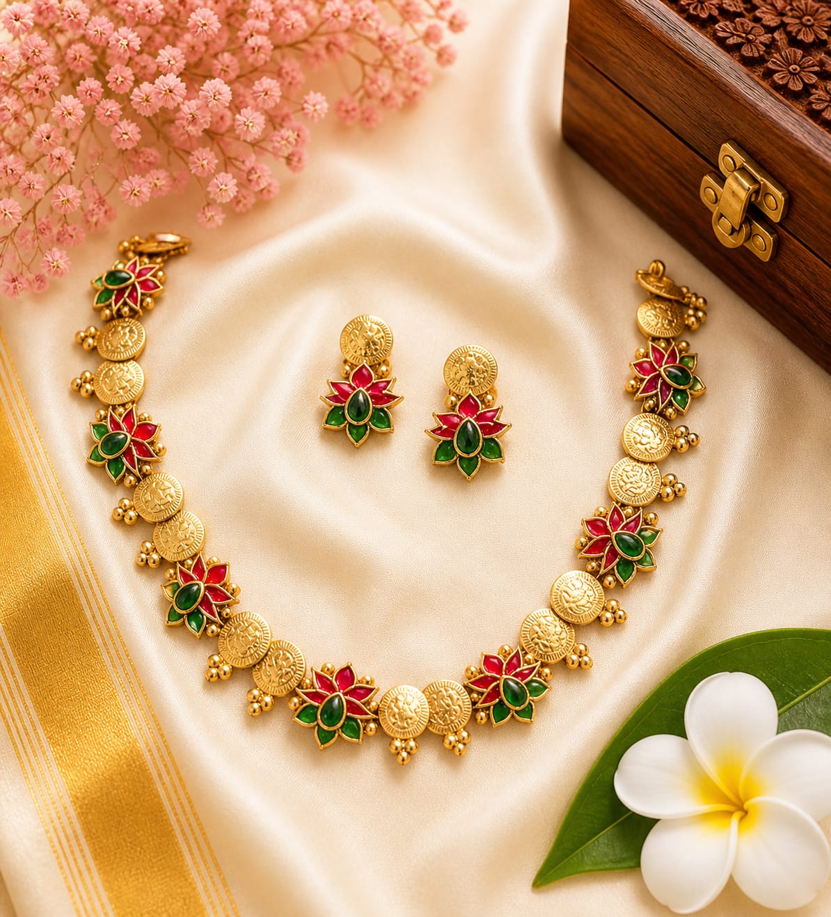 Lotus necklace
