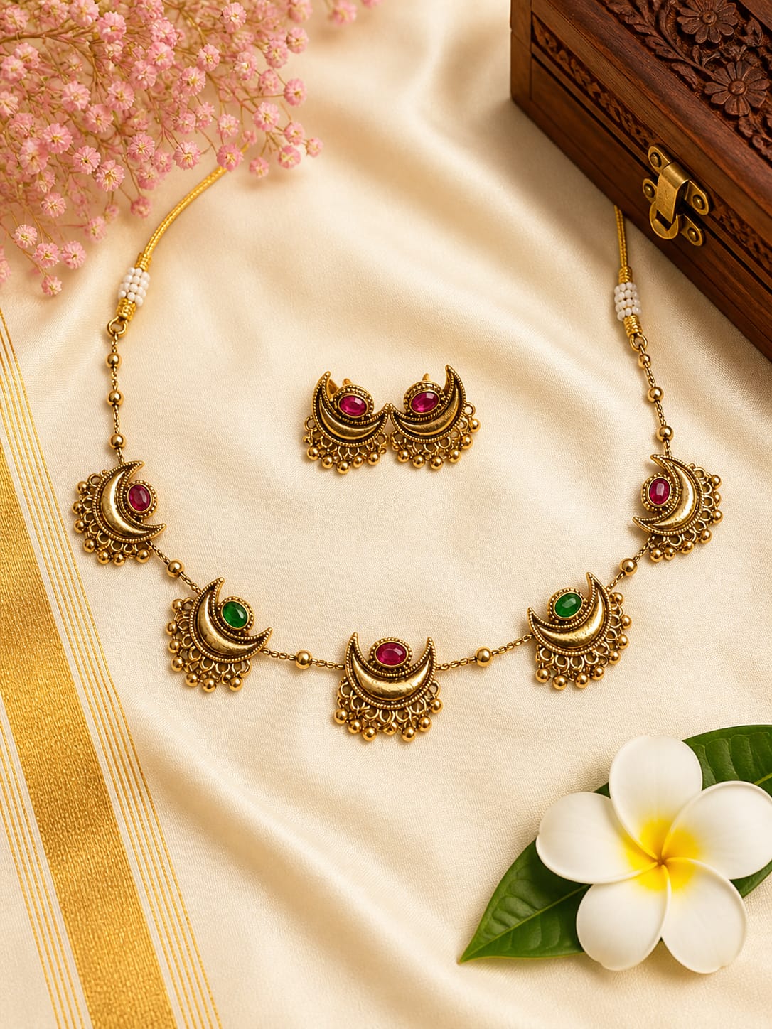 Half moon necklace