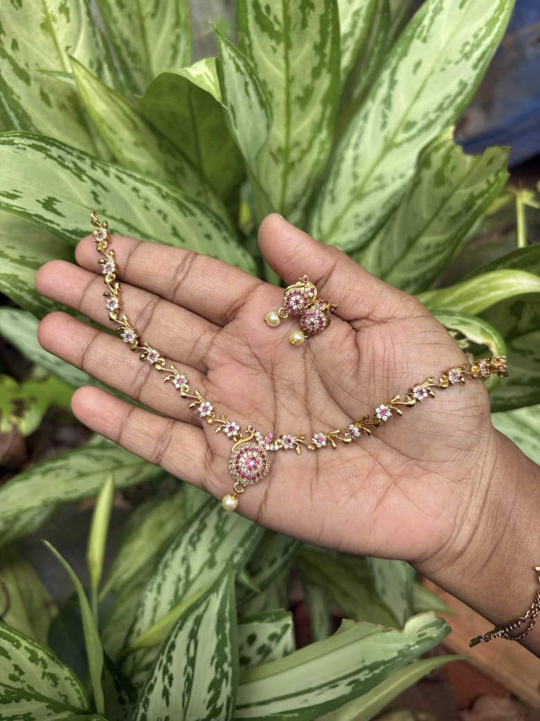 Peacock necklace