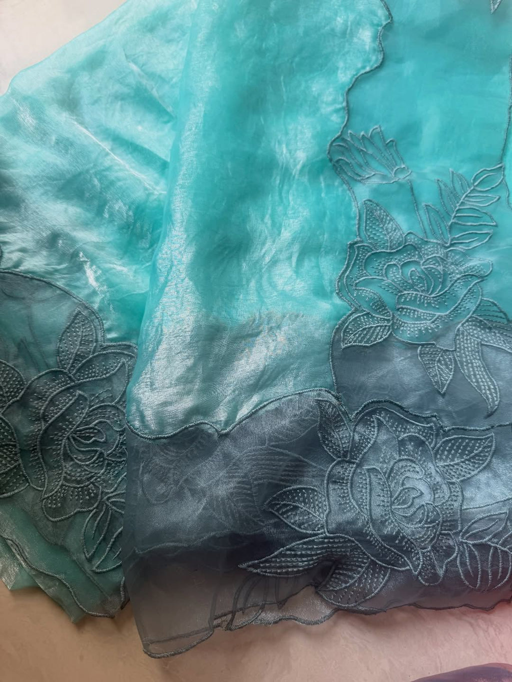 Aloura : Premium Glass Tissue saree