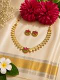 Lotus with Lakshmi necklace